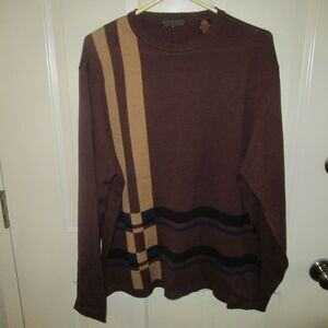 Metropolitan Italian Merino Wool Brown Men’s Grandpa Sweater XL